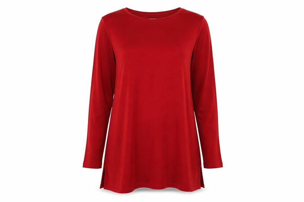 Wallis Women's Red Tunic, Size 12, Autumn Chic