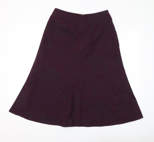 Eastex Women's Purple A-Line Midi Skirt Size 10