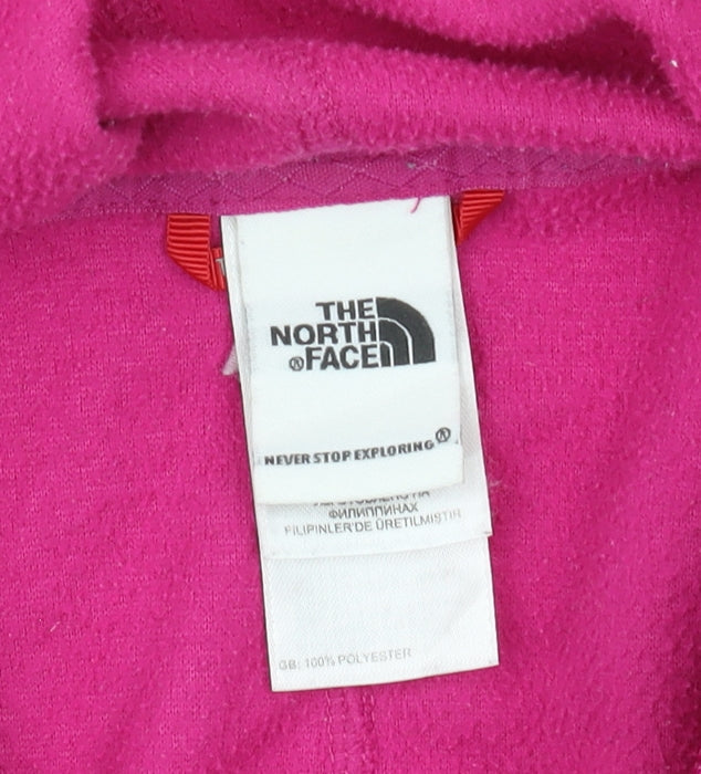 The North Face Women's Pink Hooded Fleece Jacket Size M