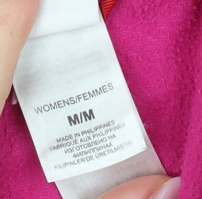The North Face Women's Pink Hooded Fleece Jacket Size M