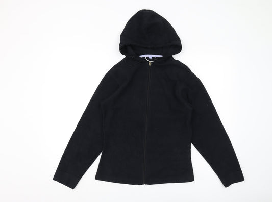 Micro Women's Black XS Fleece Hooded Jacket