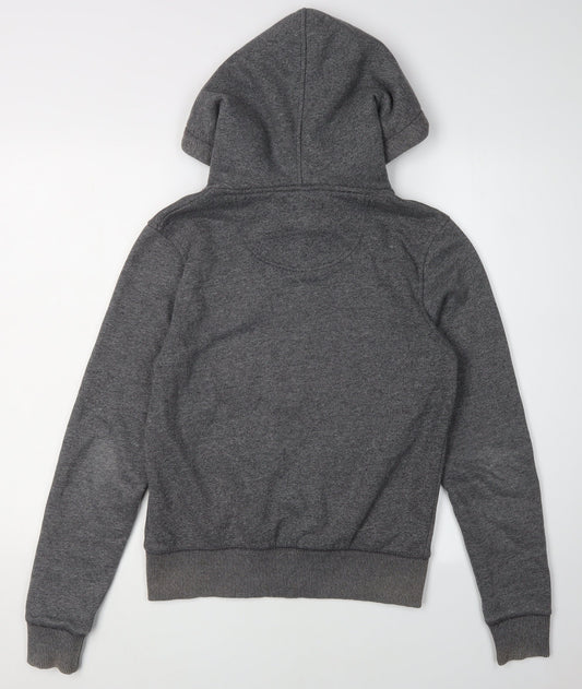 Soulcal & Co Women's Grey Full Zip Hoodie Size 10