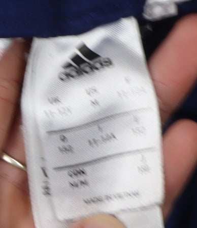 Adidas Boys Blue Football Shorts 9-10 Years Athletic