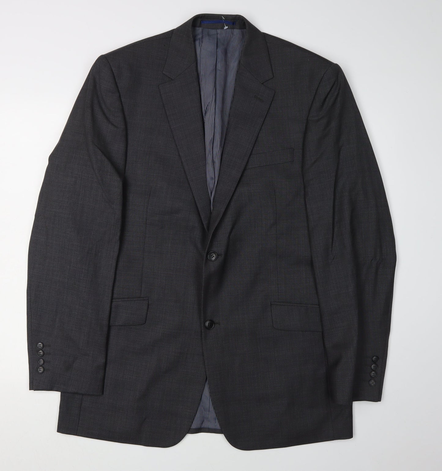 Daniel Hechter Men's Grey Suit Jacket 42 Long
