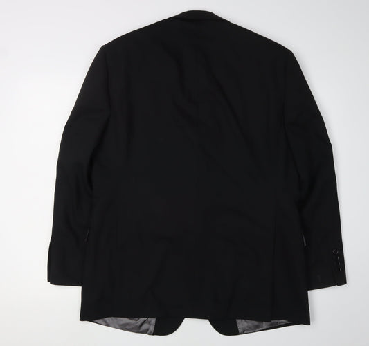 Austin Reed Men's Black Wool Blazer 42S Short Regular