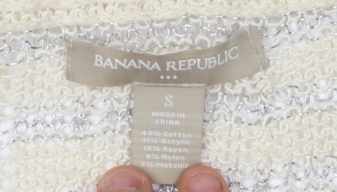 Banana Republic Women's Ivory Pullover Jumper S