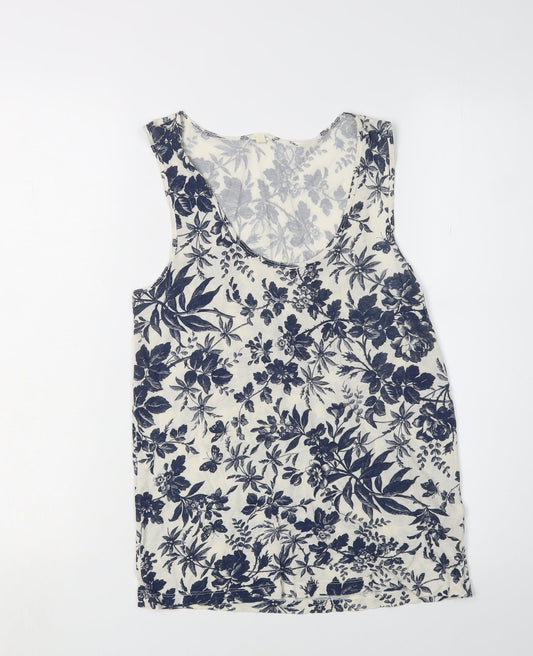J.Crew Women's Floral Tank Top, XS, Multicoloured Viscose