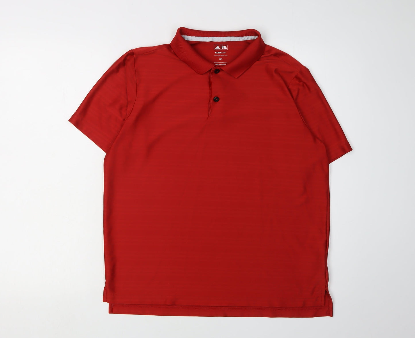 Adidas Boys Red Polo Shirt, 16 Years, Golf Activewear