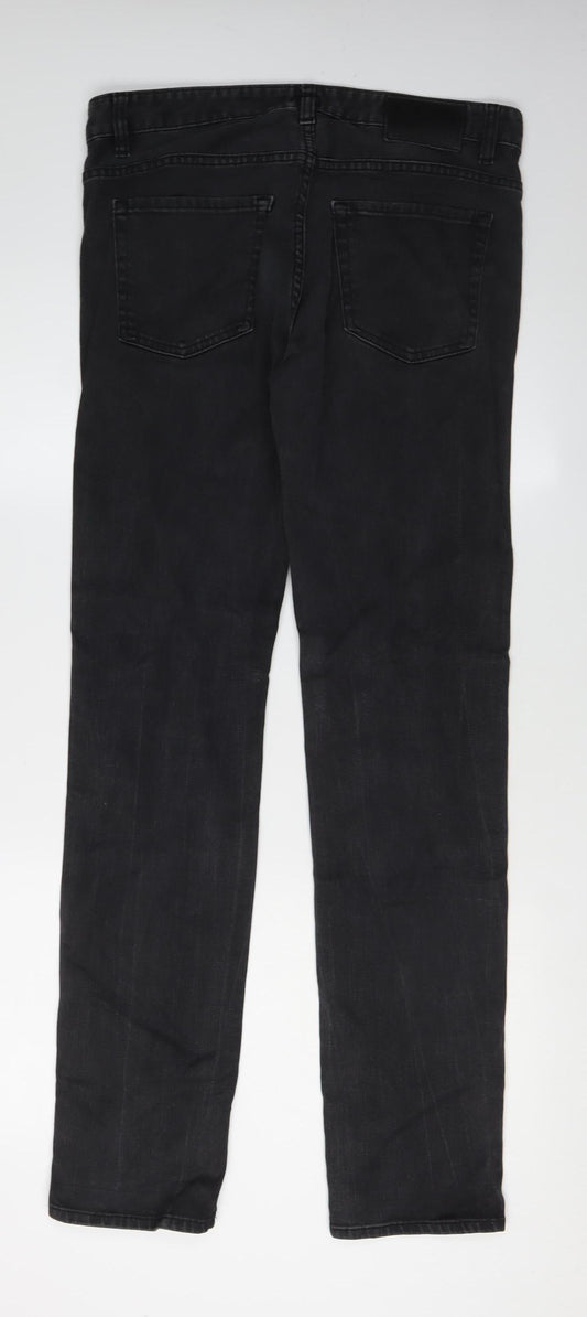 Boss Men's Black Straight Jeans Size 32/34 - Regular Fit