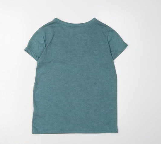 Harry Potter Women's Green Crew Neck T-Shirt, Size 6