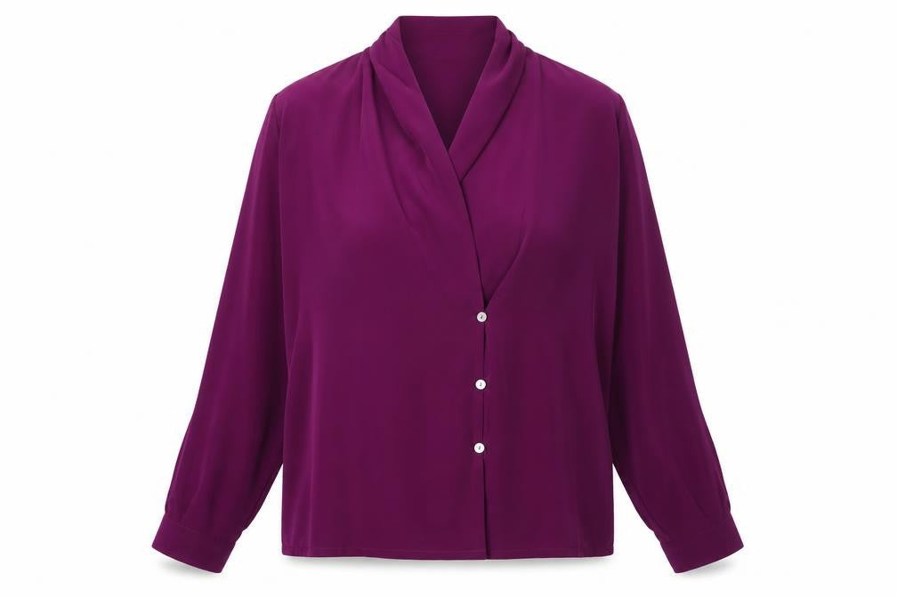 Womens UK Size 14 Windsmoor Purple Polyester Blouse