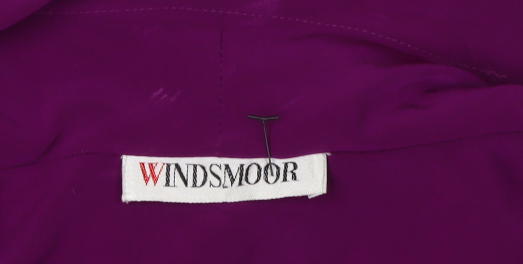 Womens UK Size 14 Windsmoor Purple Polyester Blouse
