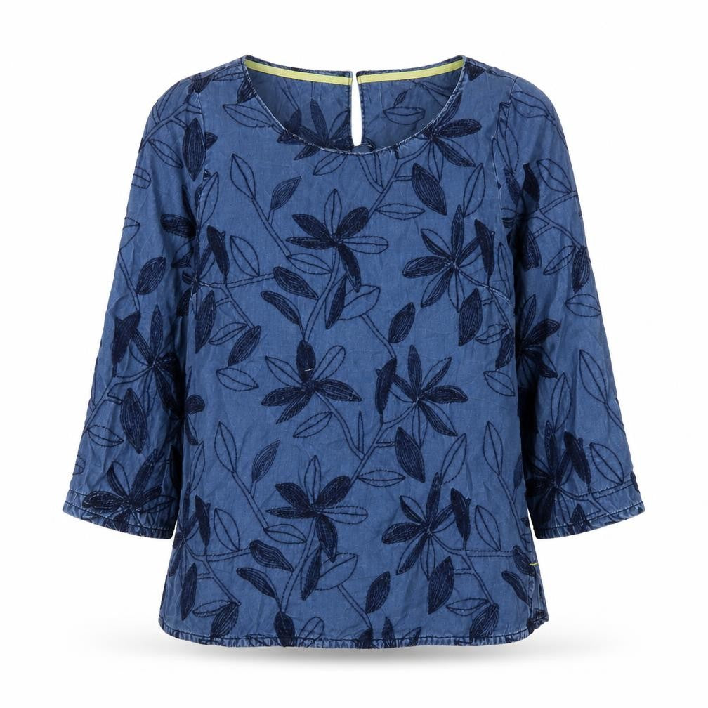 Womens UK Size 6 White Stuff Blue Lyocell Blend Blouse
