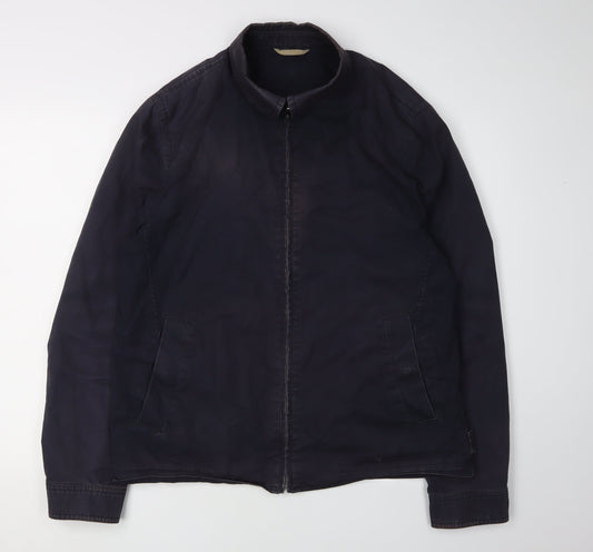 John Lewis Men's Black Cotton Casual Jacket, Size L