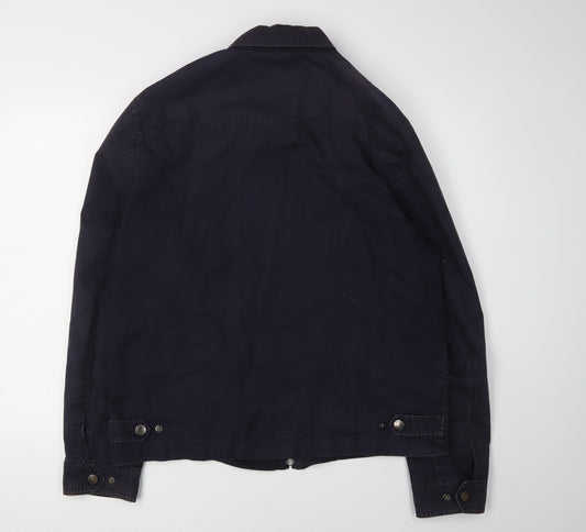 John Lewis Men's Black Cotton Casual Jacket, Size L