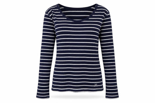 Womens UK Size 12 Crew Clothing Co. Blue 100% Cotton T-Shirt