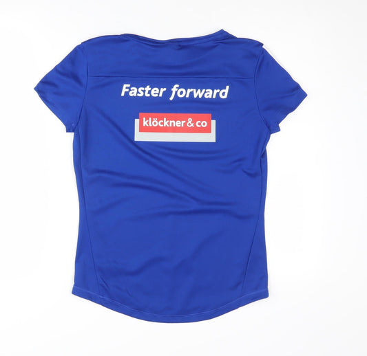 Adidas Women's Blue Running T-Shirt Size 10