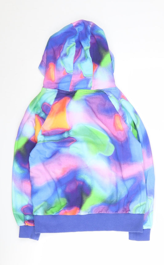 Next Girls Multicoloured Cotton Pullover Hoodie, 12 Years