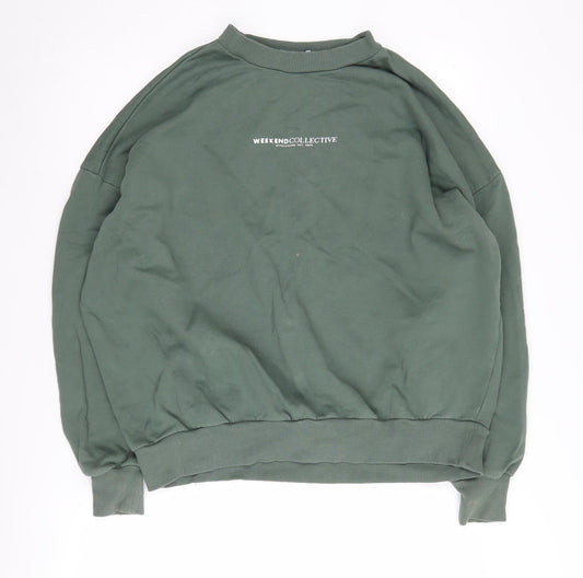 ASOS DESIGN Green Women's Sweatshirt Size 8