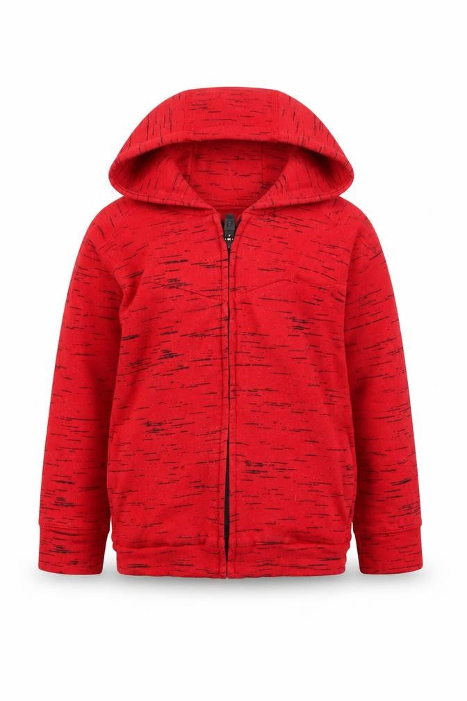 Front view of Gap boys’ red full zip hoodie 4 years