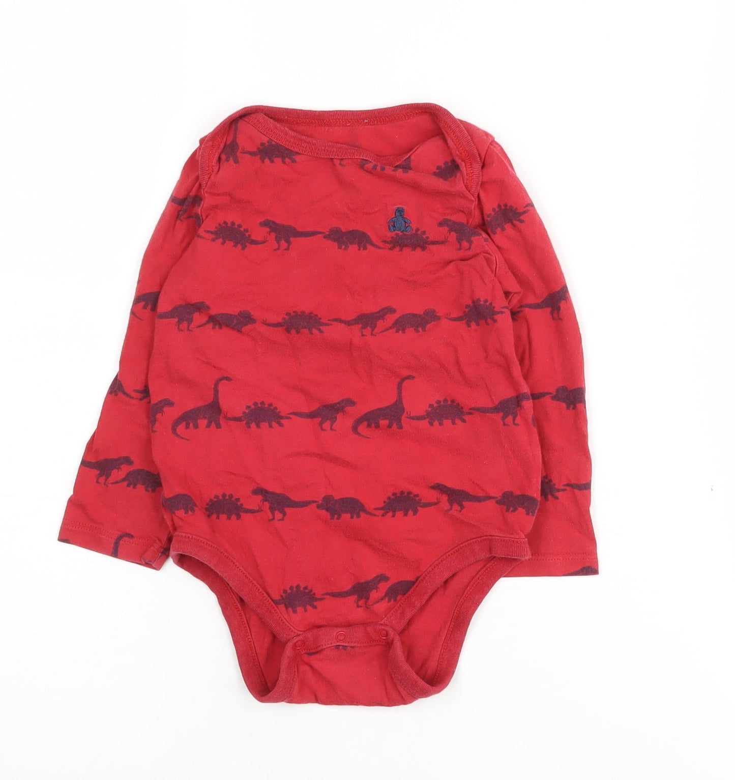 GAP Red Dinosaur Cotton Babygrow 18-24 Months Unisex