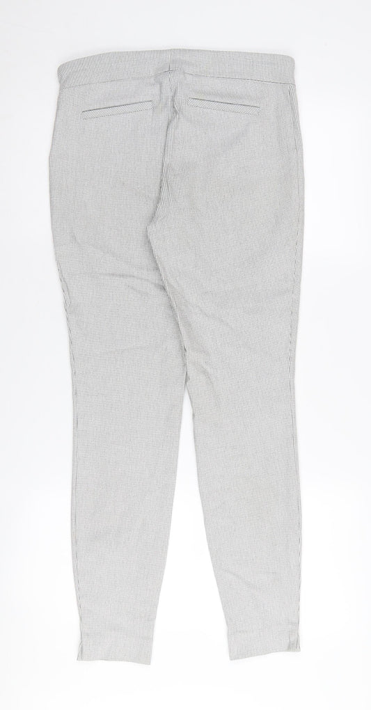 Hilary Radley Women's Grey Check Trousers Size 12