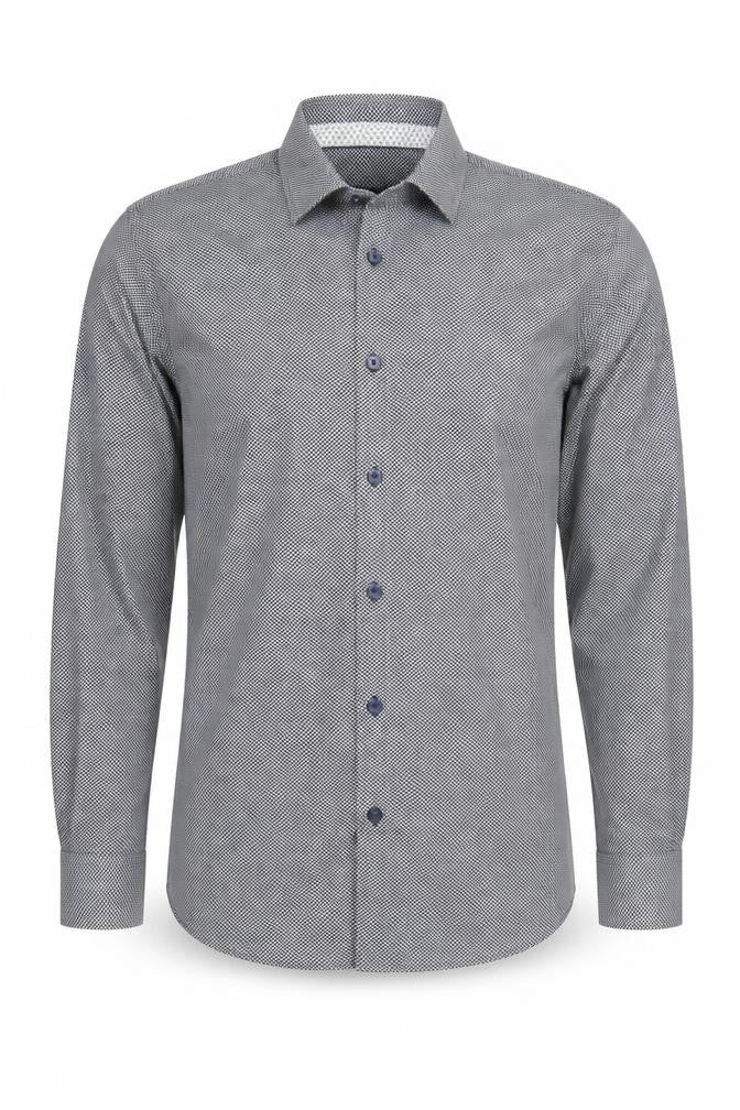 Tarocash Men's Geometric Black Shirt, Small