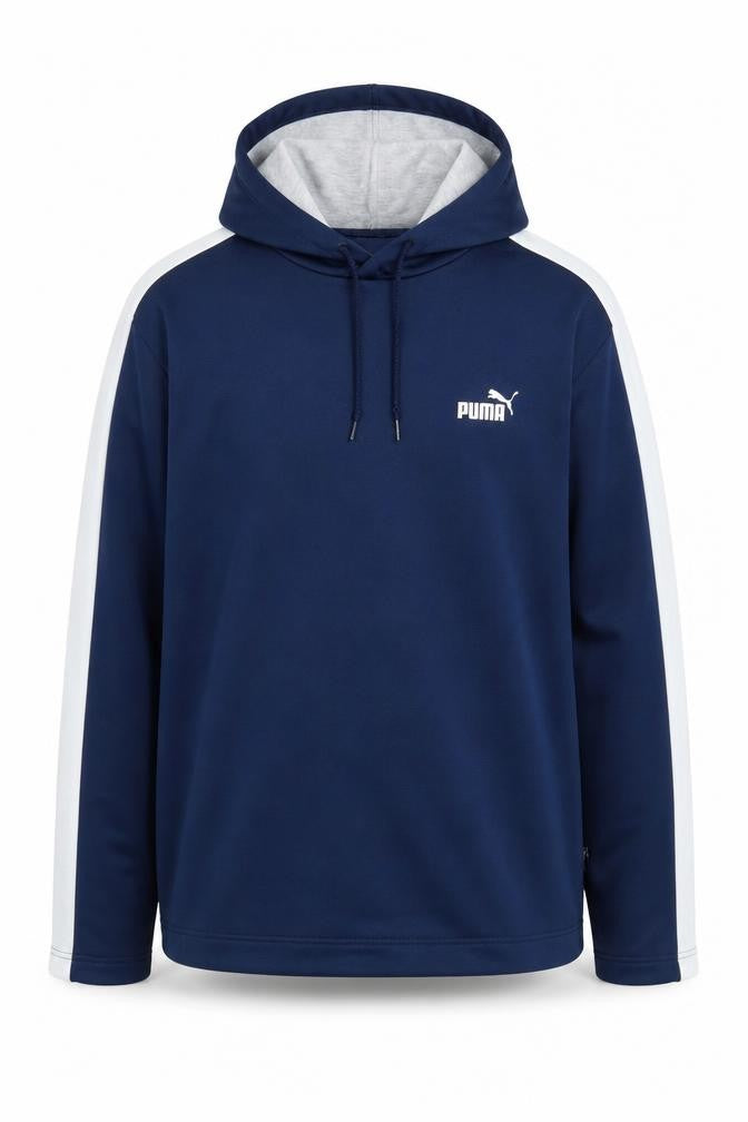 Mens UK L Regular PUMA Blue Pullover Hoodie
