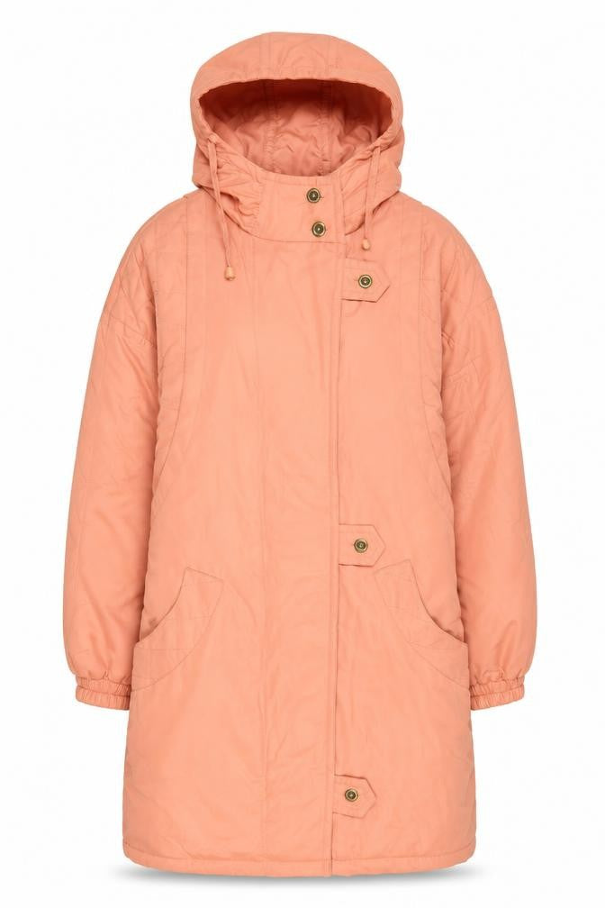 Classics Woman Pink Hooded Parka Coat Size 10