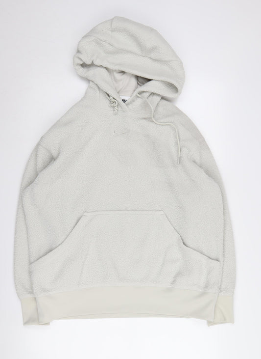 Nike White Unisex Hoodie Medium - Lightweight Fleece