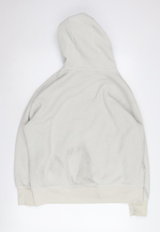 Nike White Unisex Hoodie Medium - Lightweight Fleece