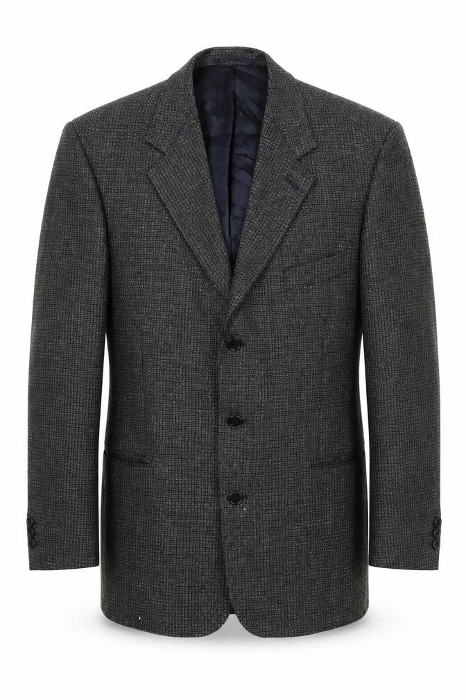 Mens 50 Chest Regular Jaeger Grey Three-Button Blazer