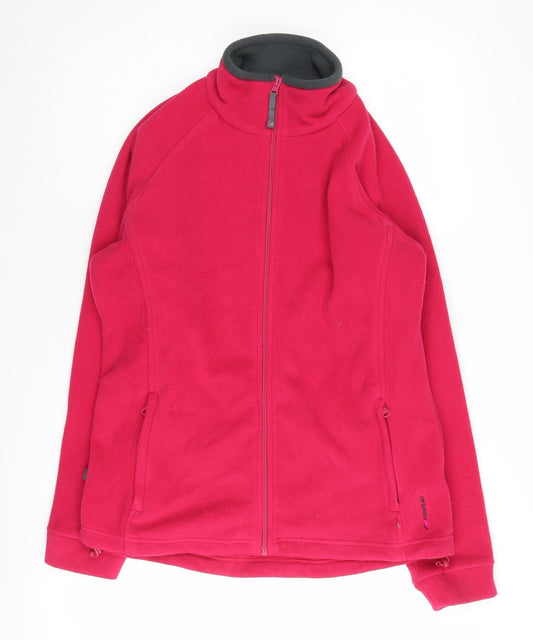 Mountain Life Women's Red Fleece Jacket Size 10