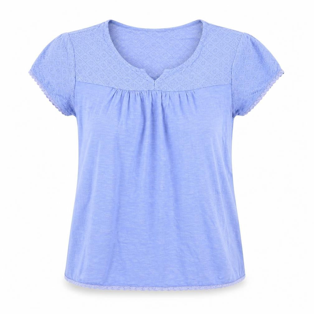 Womens UK Size 12 Mountain Warehouse Blue 100% Cotton T-Shirt