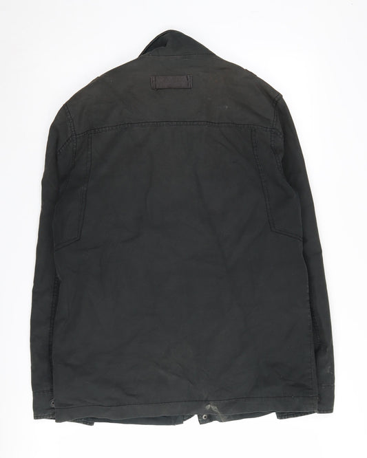F.F.P. Men's Green Military Jacket M - Canvas, Casual, Army Style