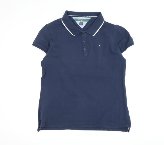 Tommy Hilfiger Women's Blue Polo Shirt XL