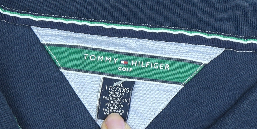 Tommy Hilfiger Women's Blue Polo Shirt XL