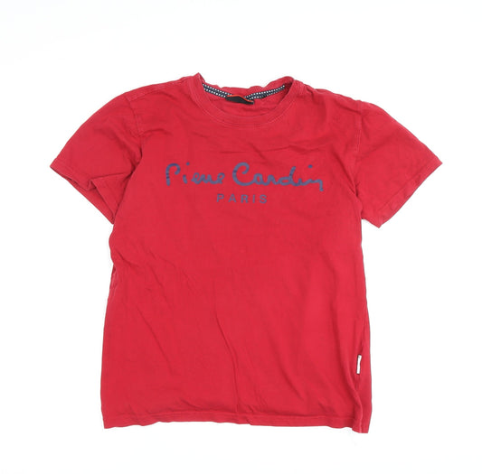 Pierre Cardin Red Unisex T-Shirt, Size S, Casual