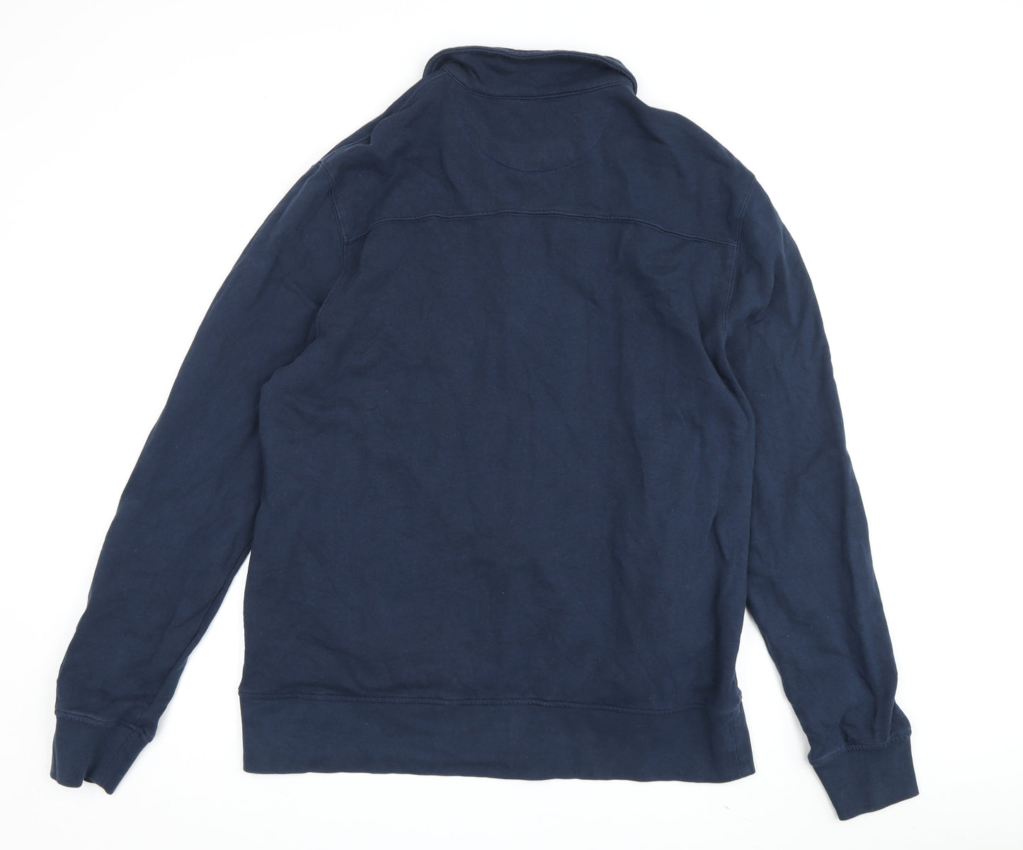 White Stuff Men's Blue Large 1/4 Zip Sweatshirt