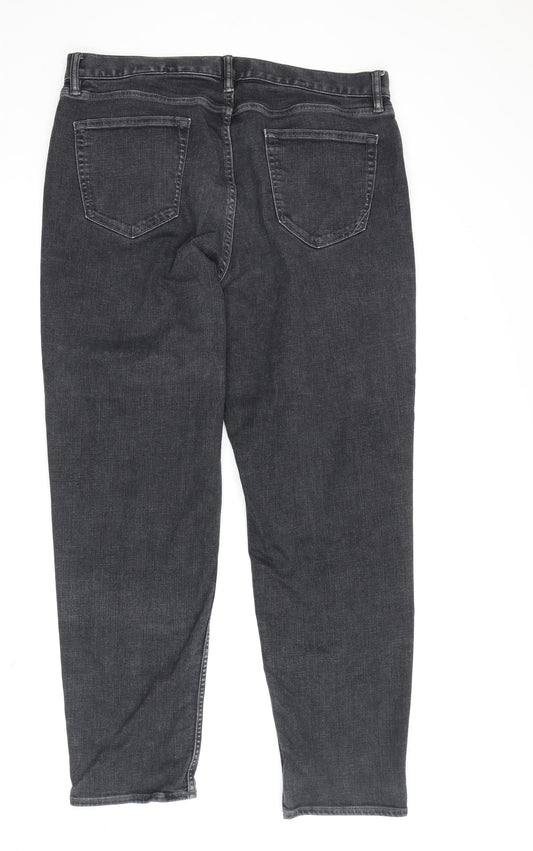 Banana Republic Men's Black Tapered Jeans, Size 36