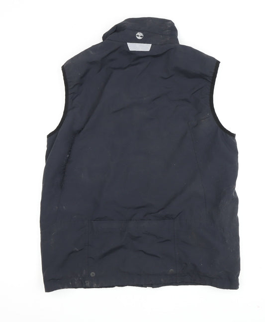 Timberland Men's Black S Waistcoat, Outdoor, Zip, Breathable