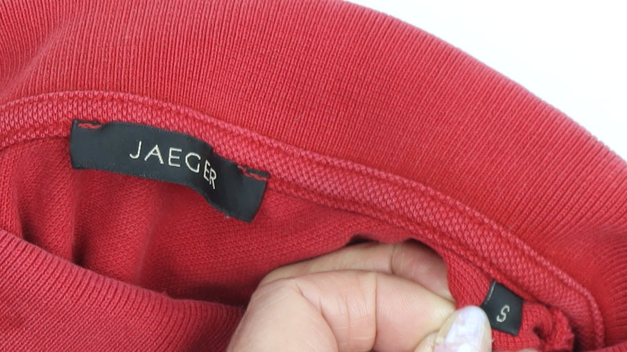 Jaeger Men's Red Polo Shirt S Short Sleeve