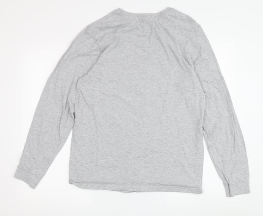 Disney Unisex Cartoon Grey M Long Sleeve T-Shirt