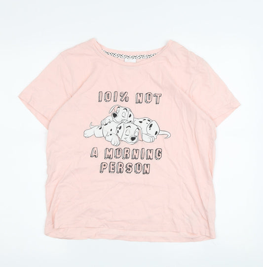 Disney Teens Pink 101 Dalmatians T-Shirt L