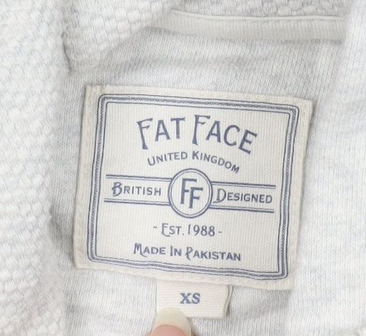 Fat Face Women's Grey XS Pullover Hoodie, Casual Wear