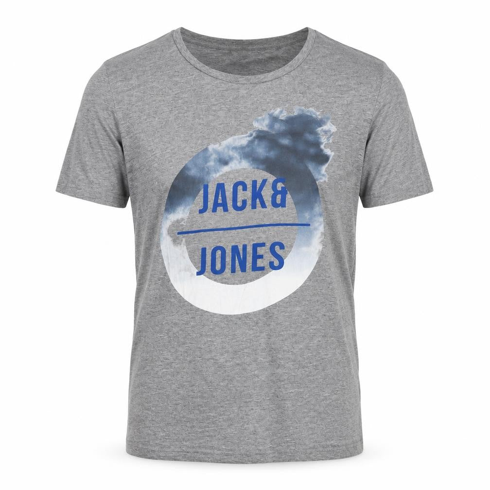 Mens UK Size S JACK & JONES Grey  Cotton T-Shirt