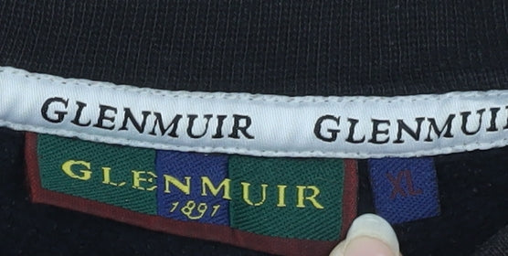 Glenmuir Men's Black XL Logo Sweatshirt Pullover