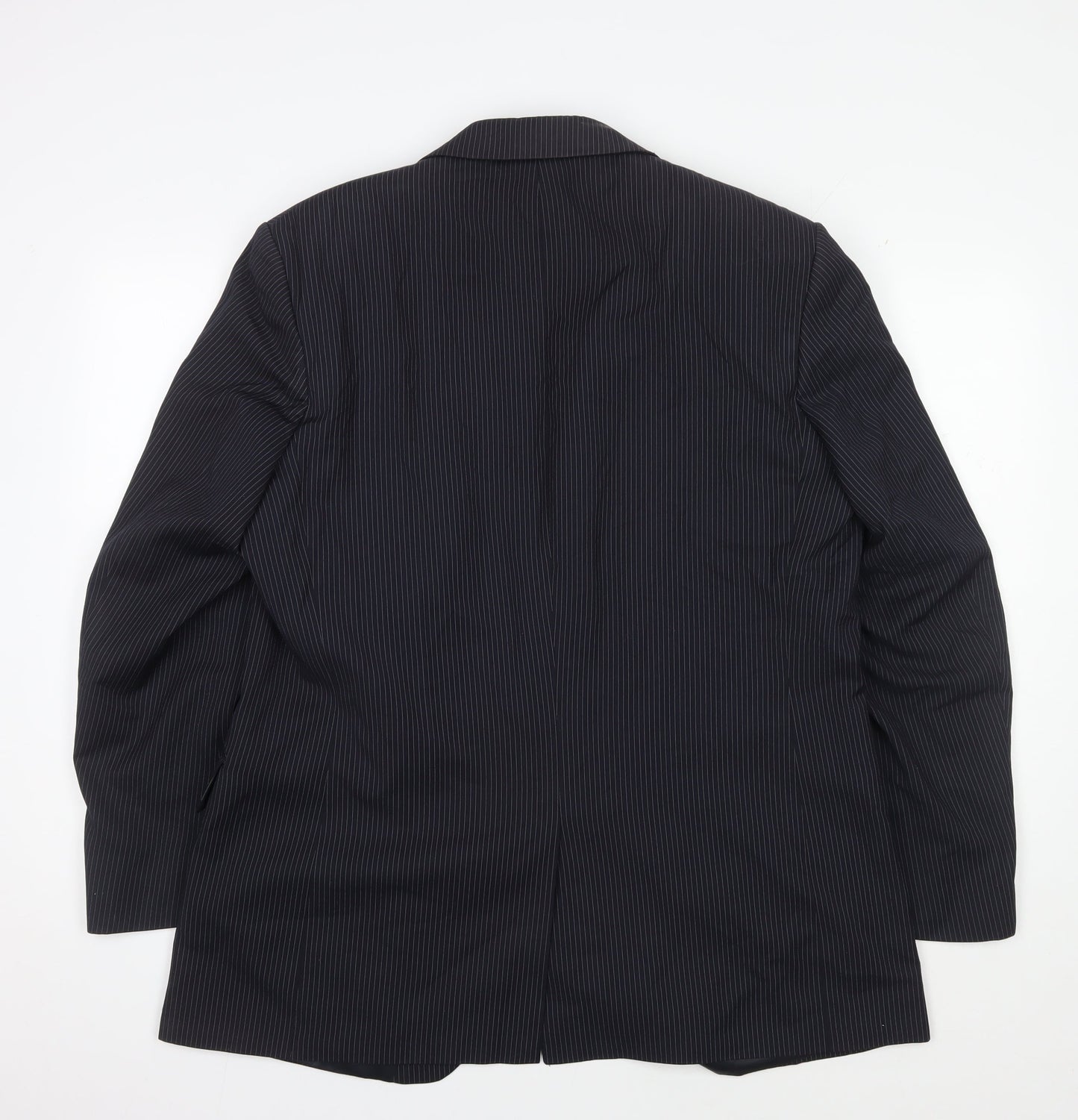 Centaur Men's Black Striped Blazer Size 44R