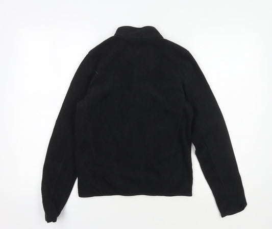 Decathlon Girls Black Fleece Jacket Size 12 Lightweight Activewear