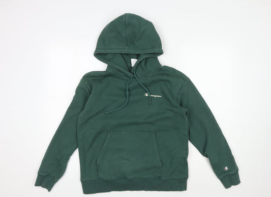 Champion Men's Green Hoodie Medium Pullover